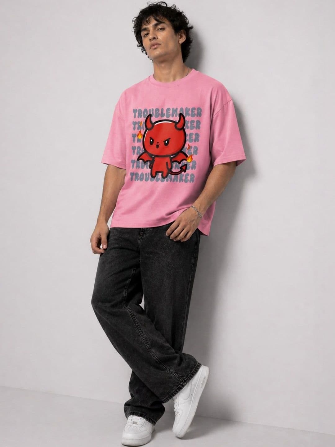 CAPTCHA Men Printed Drop-Shoulder Sleeves T-shirt thumbnail 5