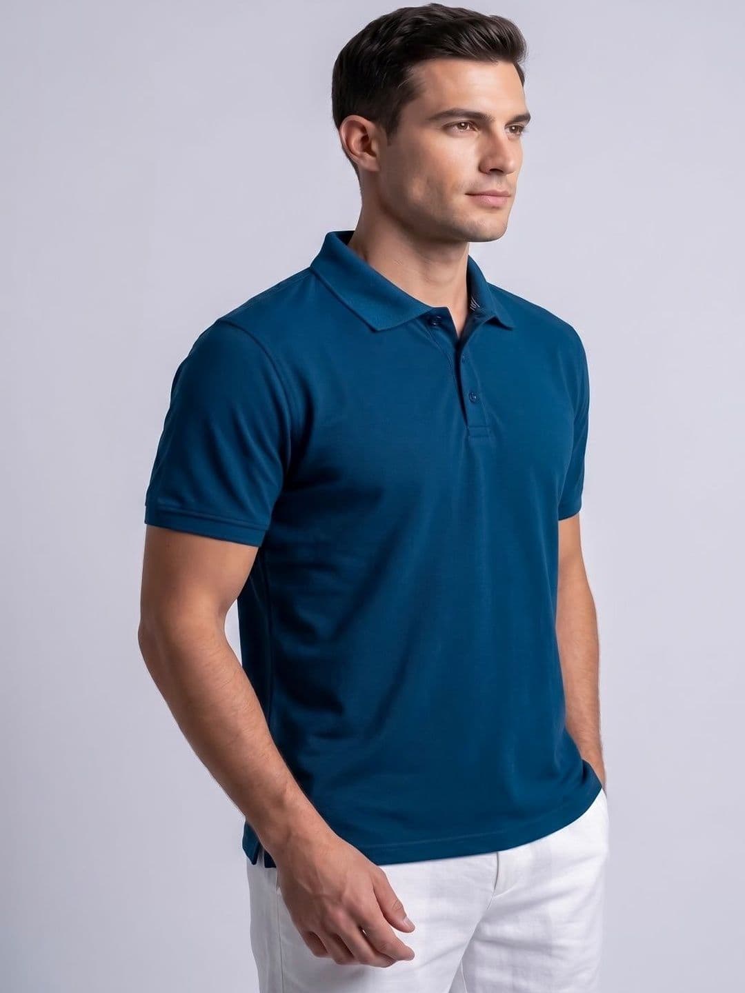 Attire Hub Men Polo Collar T-shirt thumbnail 2