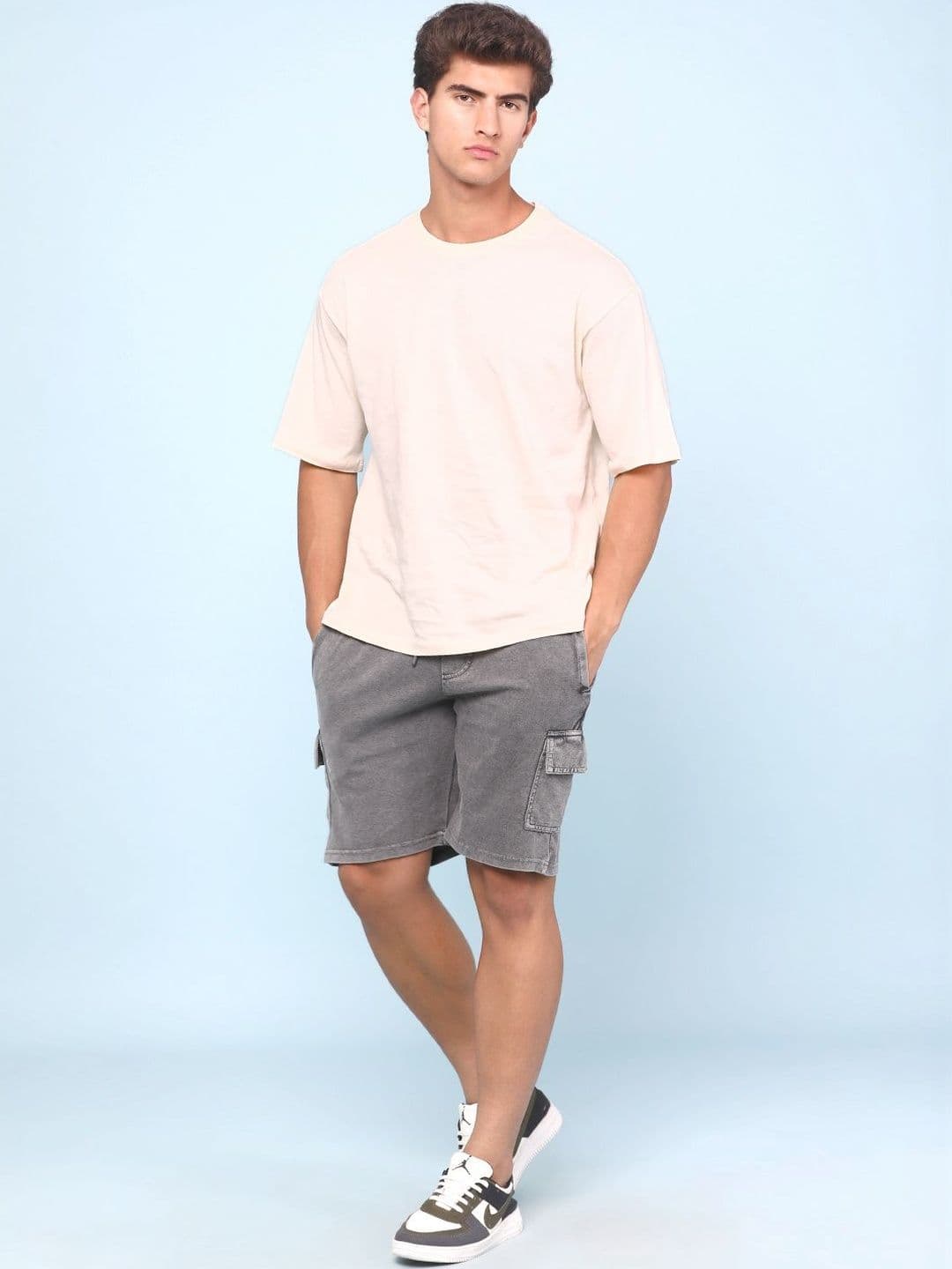 V-Mart Men Washed Cargo Shorts Technology thumbnail 5