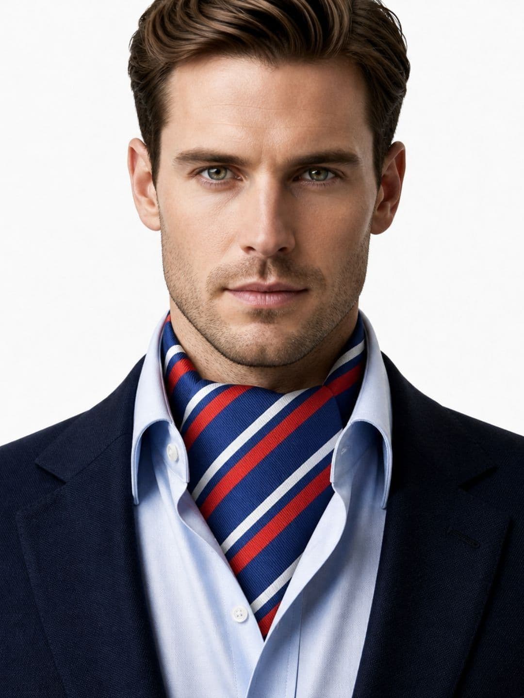 Leonardi Men Striped Cravat thumbnail 4