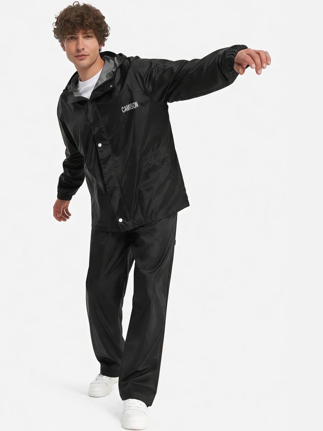 CAMISON Waterproof Hooded Rain Jacket thumbnail 2