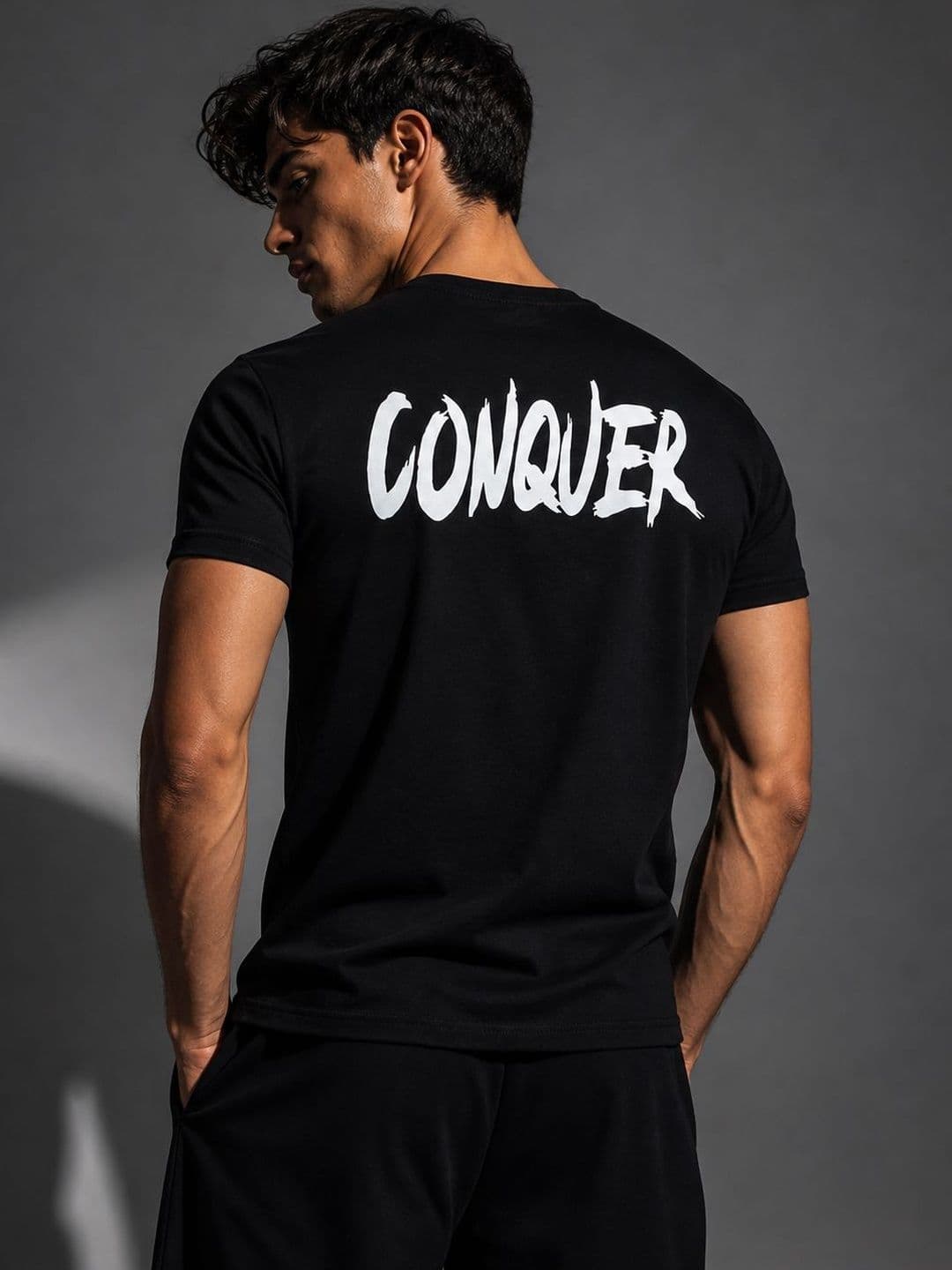 SCROTT FITNESS Men Typography Printed T-shirt thumbnail 3