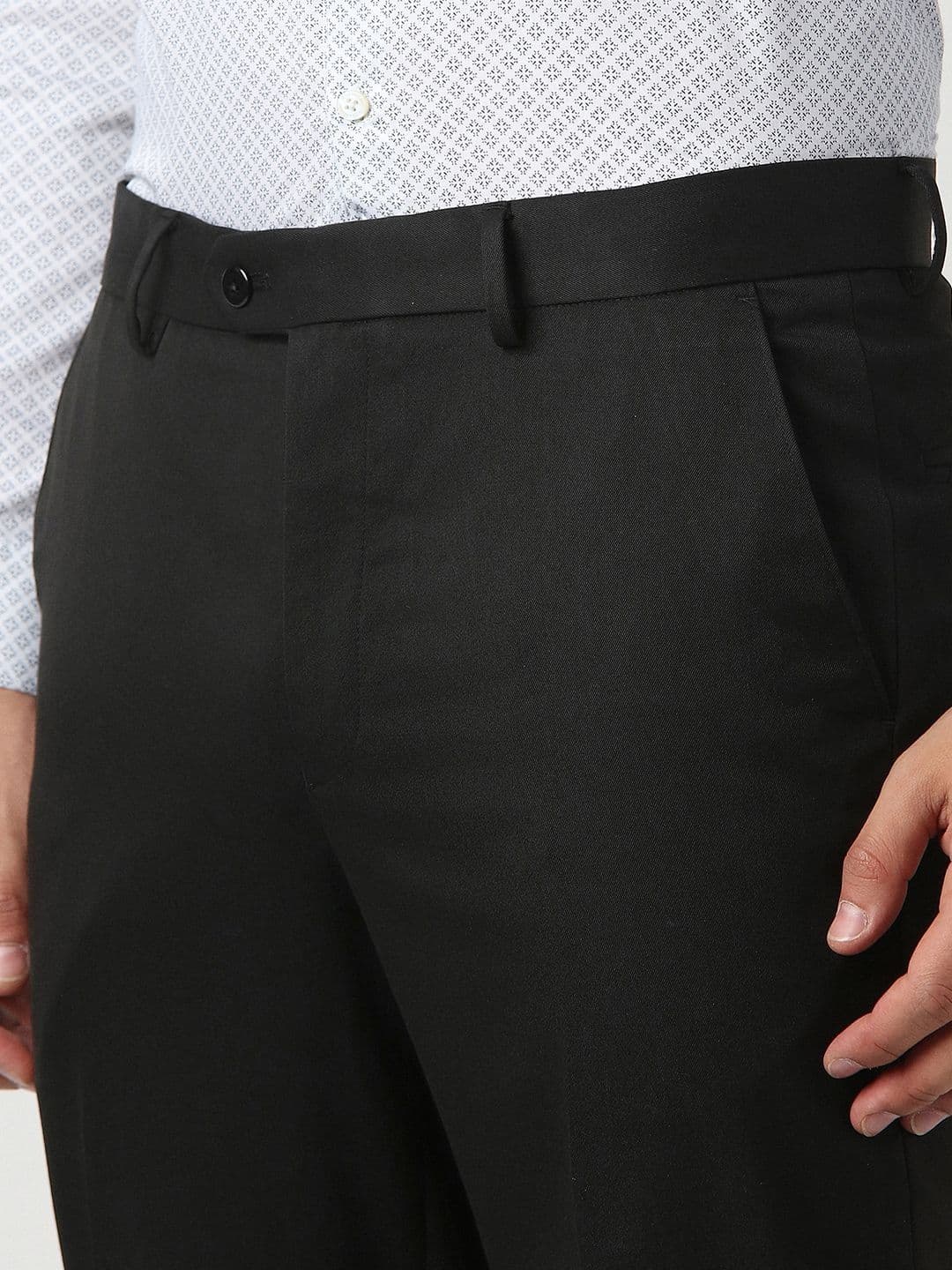 Peter England Men Slim Fit Trousers thumbnail 4