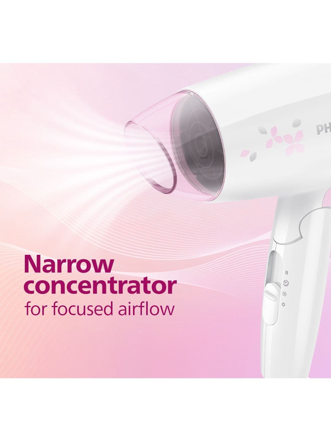 Philips Essential Care Hair Dryer HP8120/00 ThermoProtect Quick Gentle Srying 1200W- White thumbnail 3