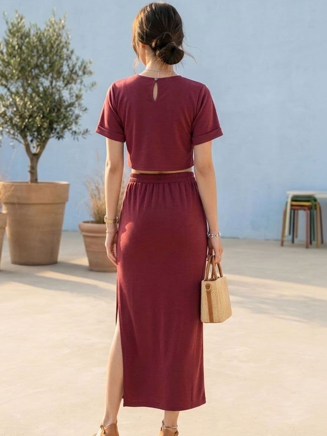 Pookiie Solid Top with Skirt thumbnail 2