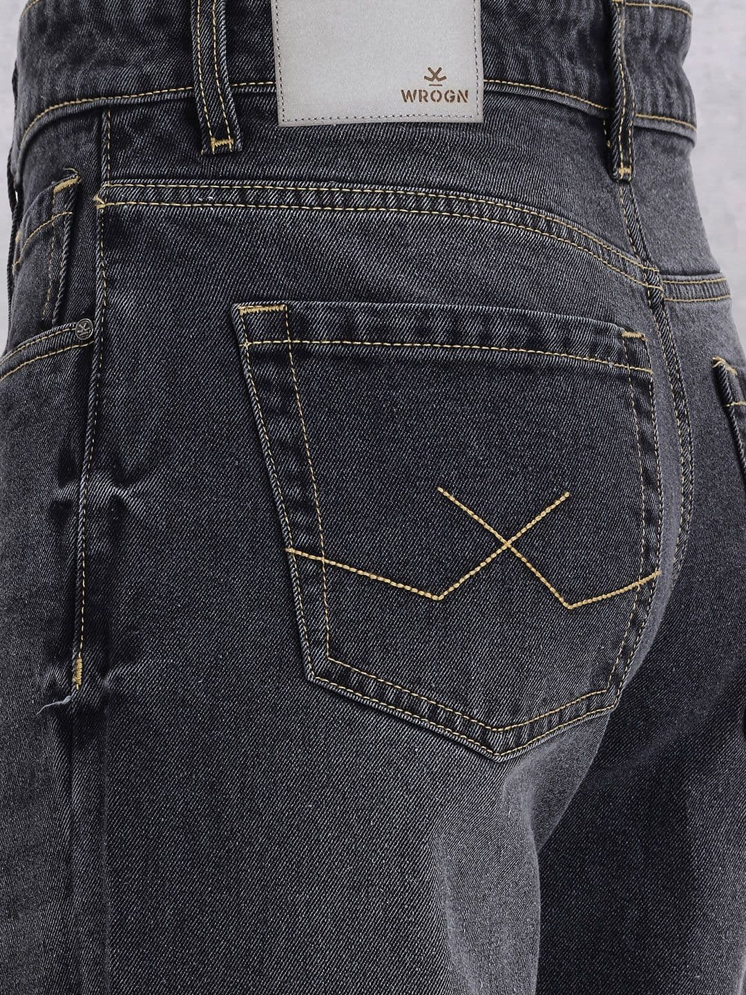 WROGN Men Loose Fit Light Fade Pure Cotton Jeans thumbnail 5