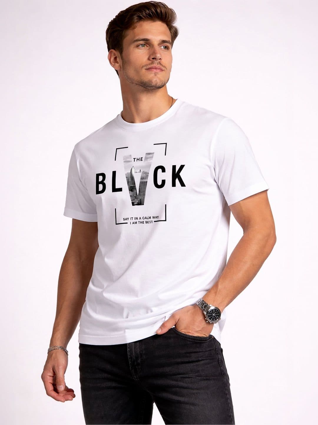 THE BEETEL HOUSE Men Typography Printed T-shirt thumbnail 3