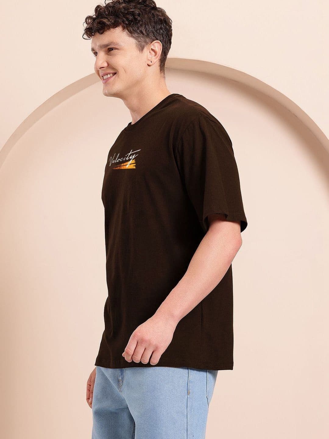 Kook N Keech Men Printed Drop-Shoulder Sleeves Pure Cotton Bio Finish T-shirt thumbnail 5