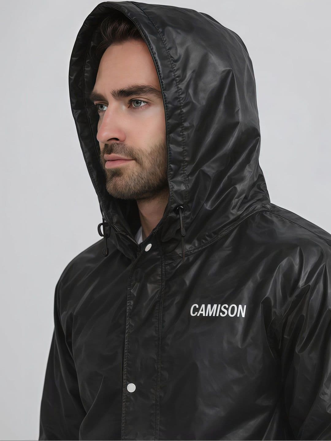 CAMISON Waterproof Hooded Rain Jacket thumbnail 2