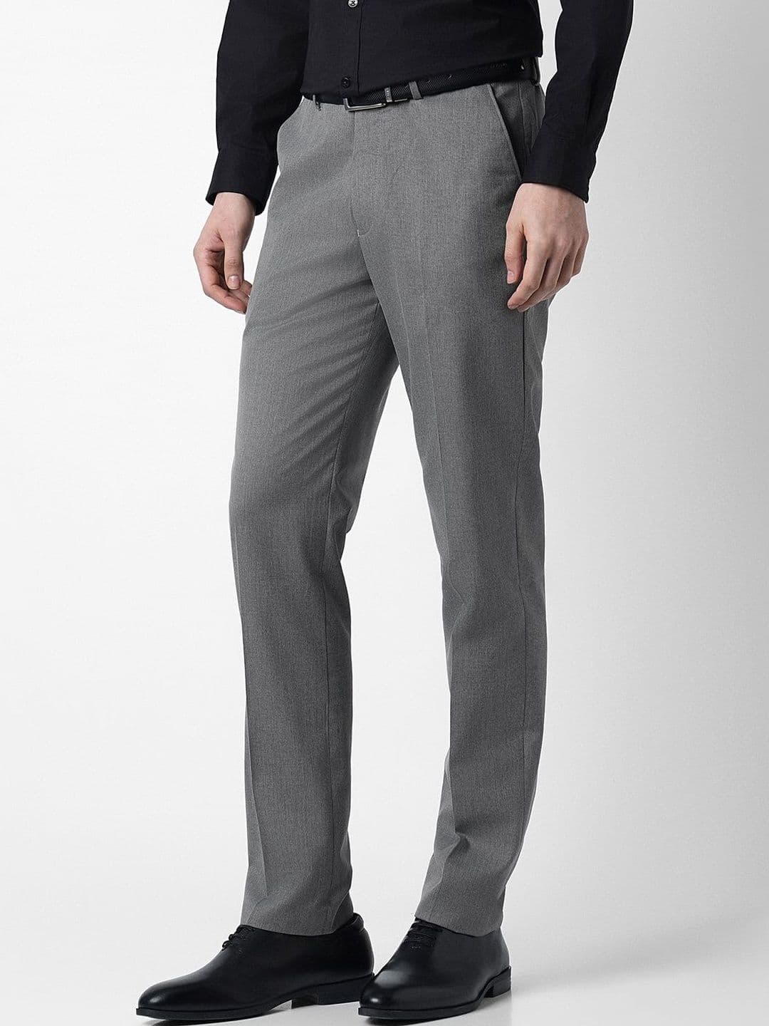 Peter England Men Slim Fit Trousers thumbnail 3