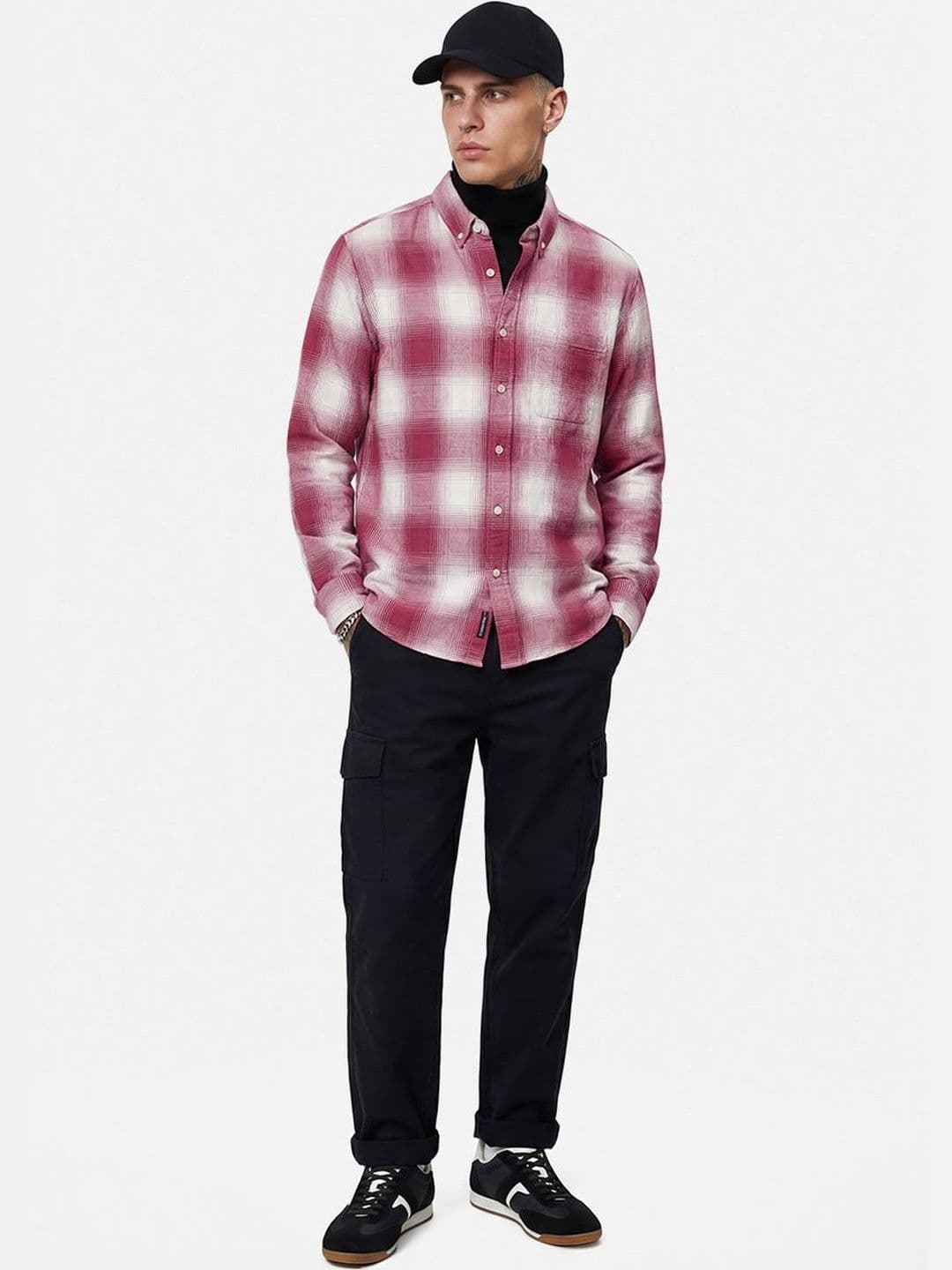 Snitch Men Checked Casual Shirt thumbnail 2
