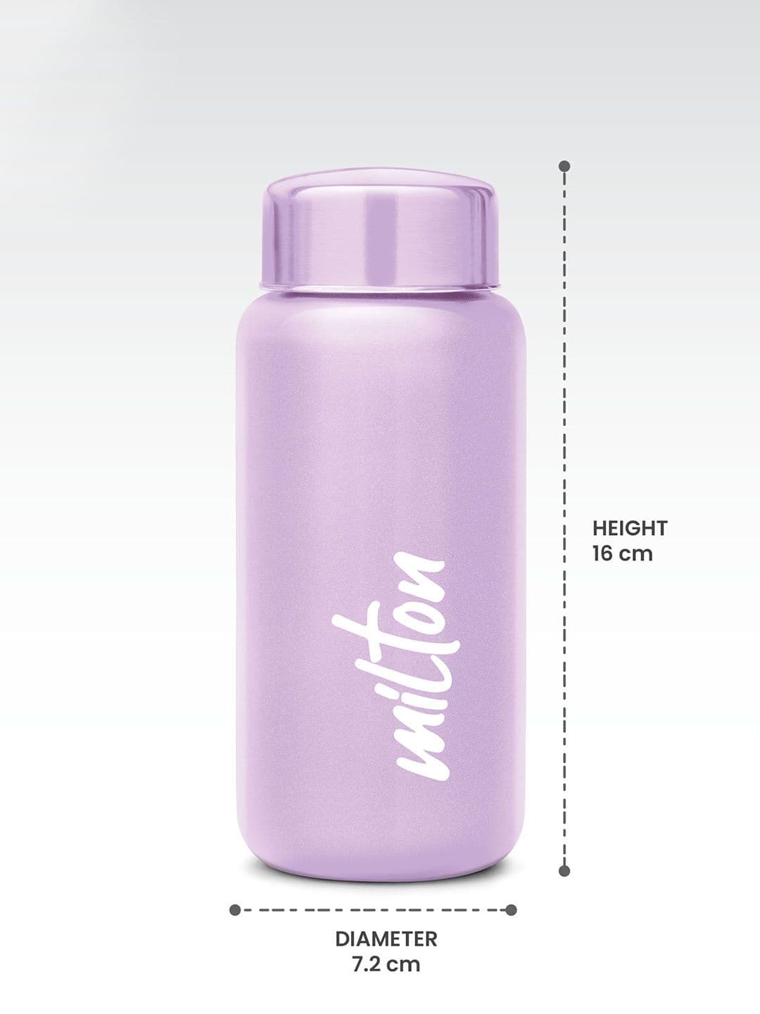 Milton Aqua 500 Purple Solid Stainless Steel Spill Proof Water Bottle - 485 ml thumbnail 2