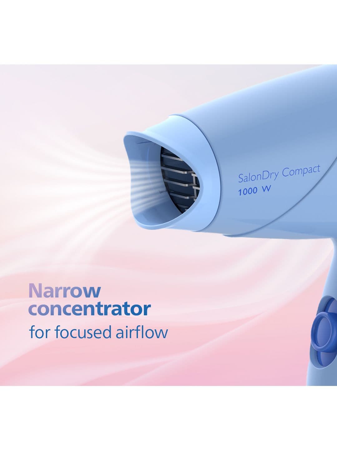 Philips ThermoProtect HP8100/60 Hair Dryer Quick Drying 1000W  - Blue thumbnail 5