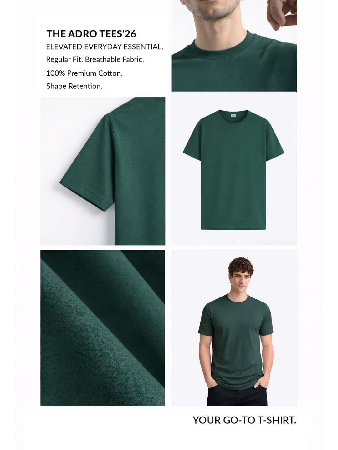 ADRO Men Typography Printed T-shirt thumbnail 7