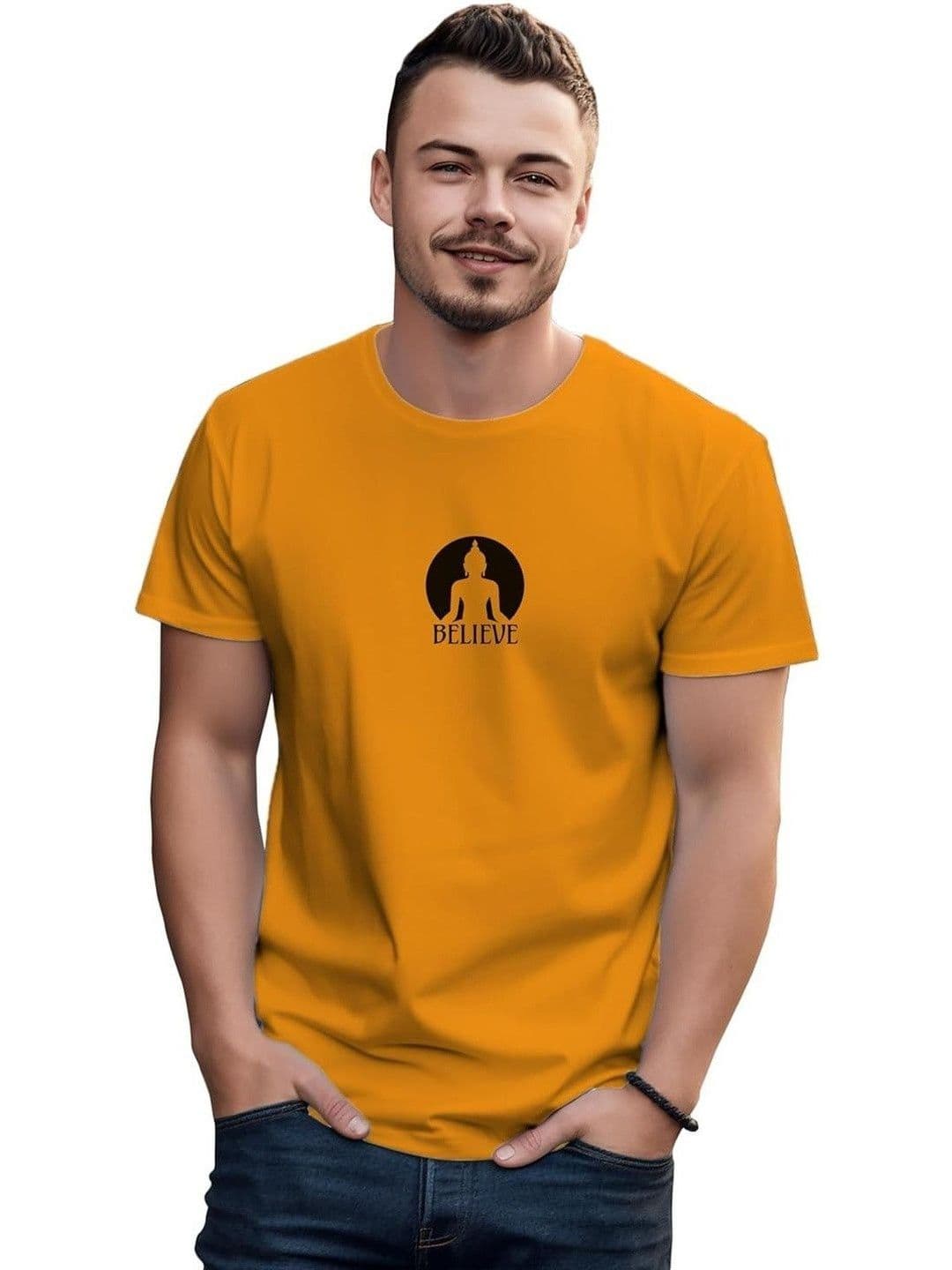 Sanaatani Men Graphic Printed Cotton T-shirt - view 1