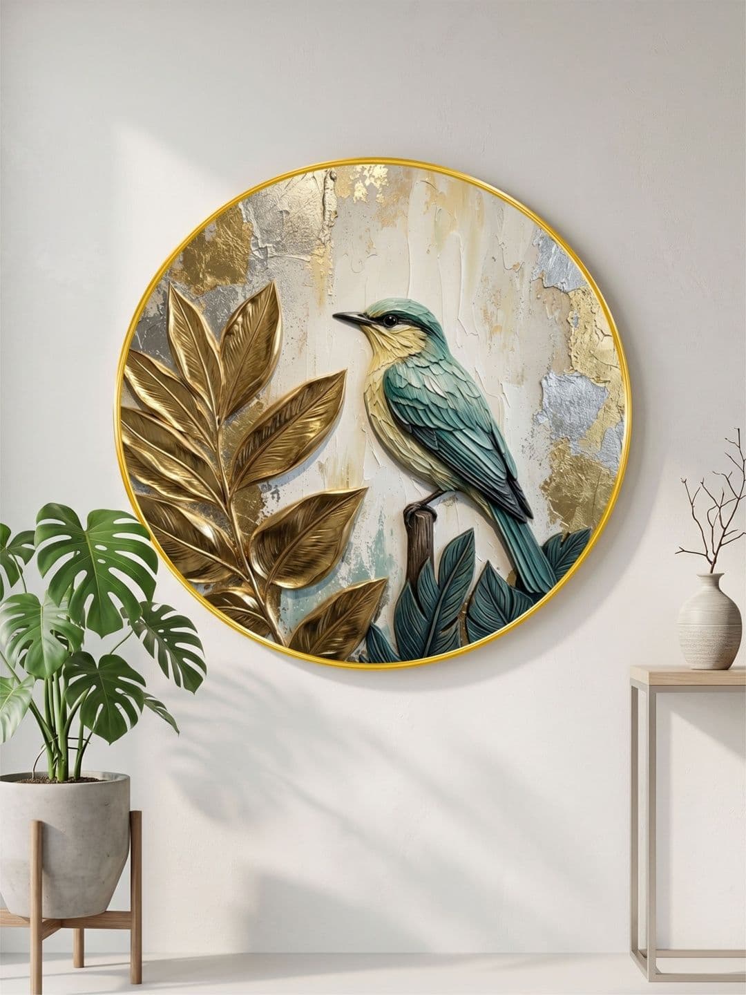 SAF Multicoloured MDF Birds and Animals Wall Paintings thumbnail 6