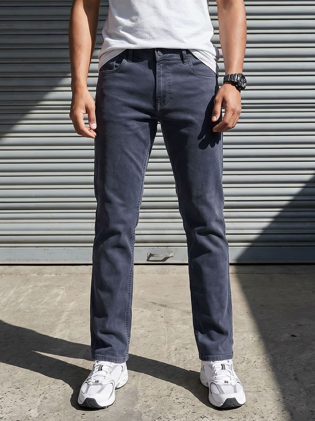 The Roadster Life Co. Men Straight Fit Stretchable Jeans - view 1