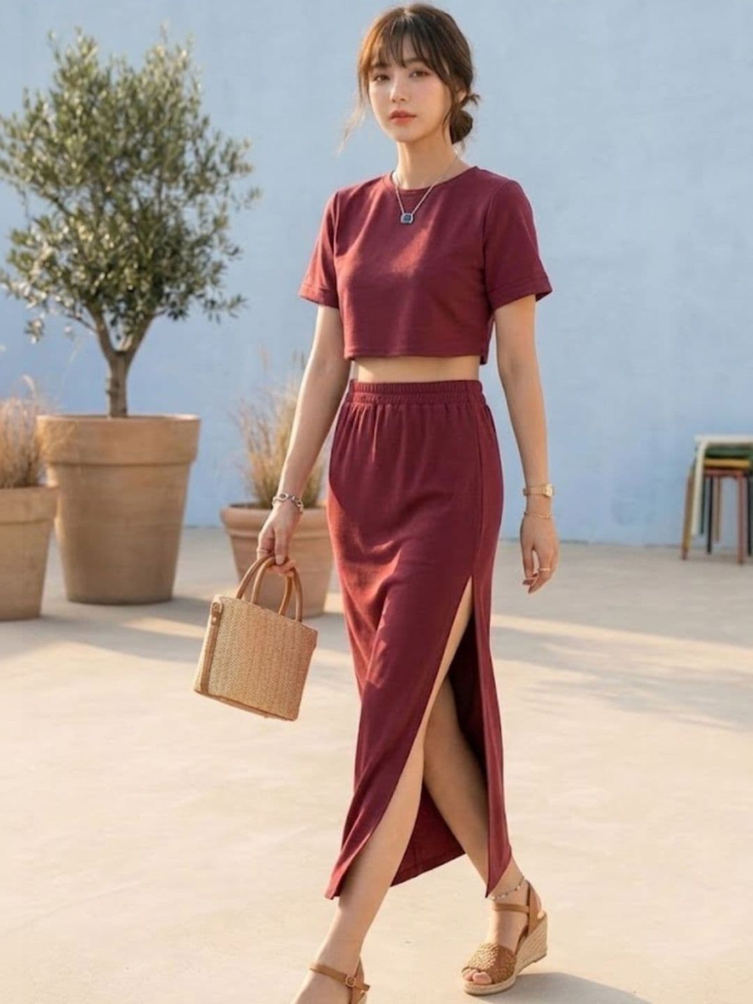 Pookiie Solid Top with Skirt thumbnail 4