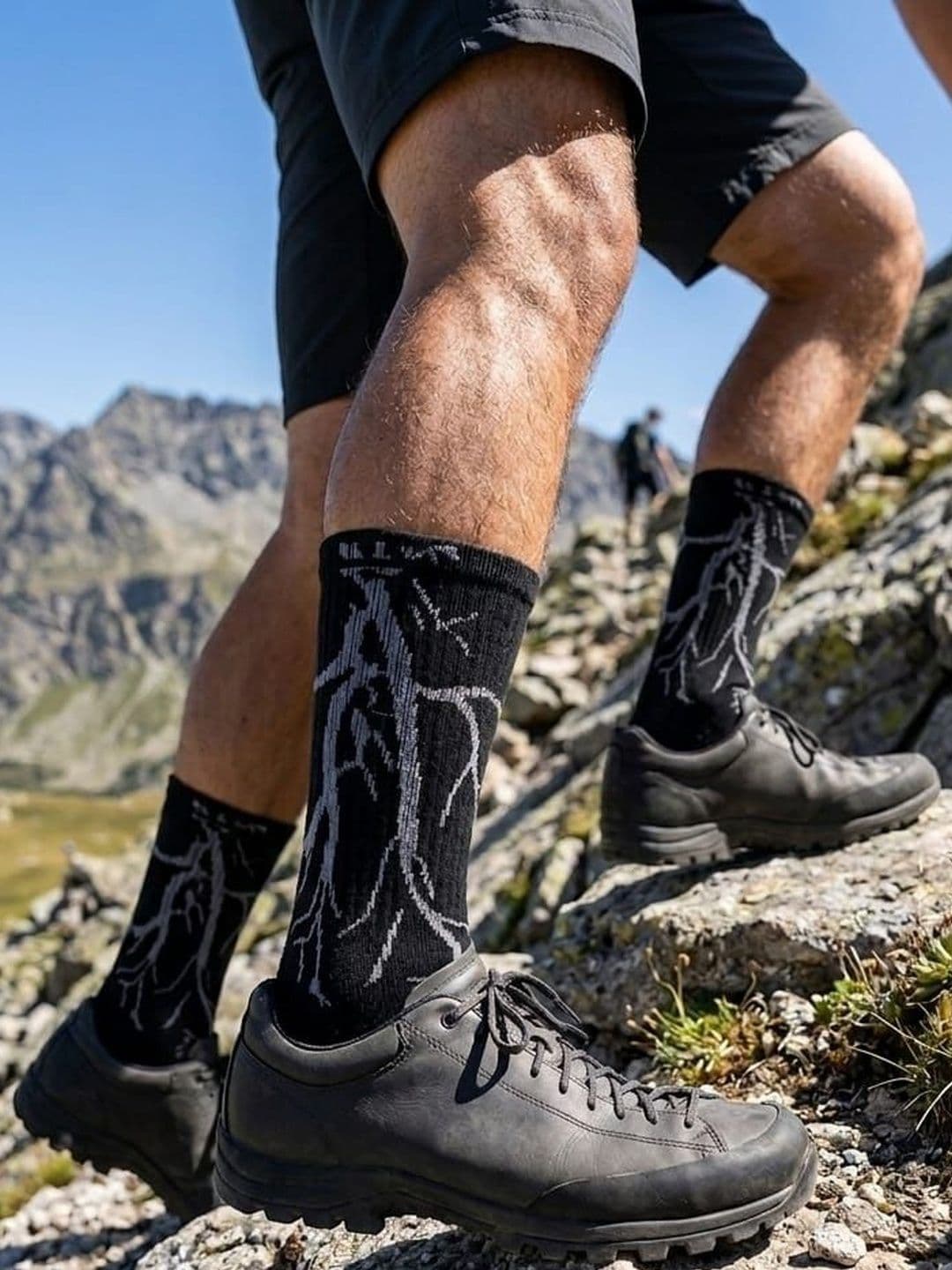 BEAR&BEYOND Men Pack of 4 Cotton Patterned Calf Length Socks thumbnail 2