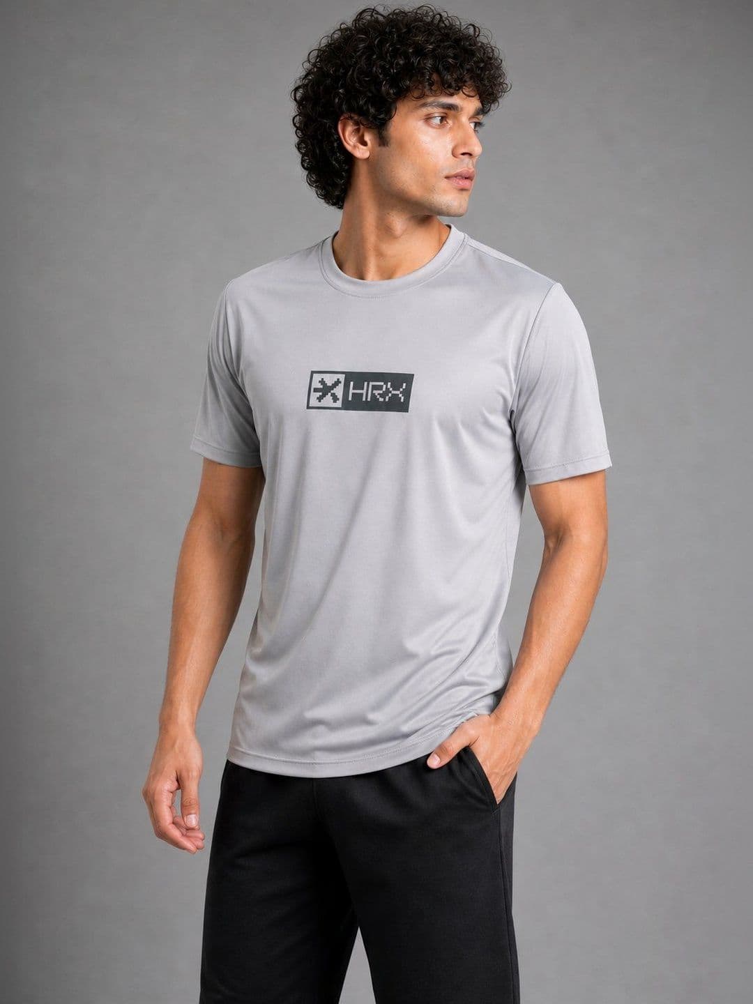 HRX by Hrithik Roshan Men Brand Logo Printed T-shirt thumbnail 7