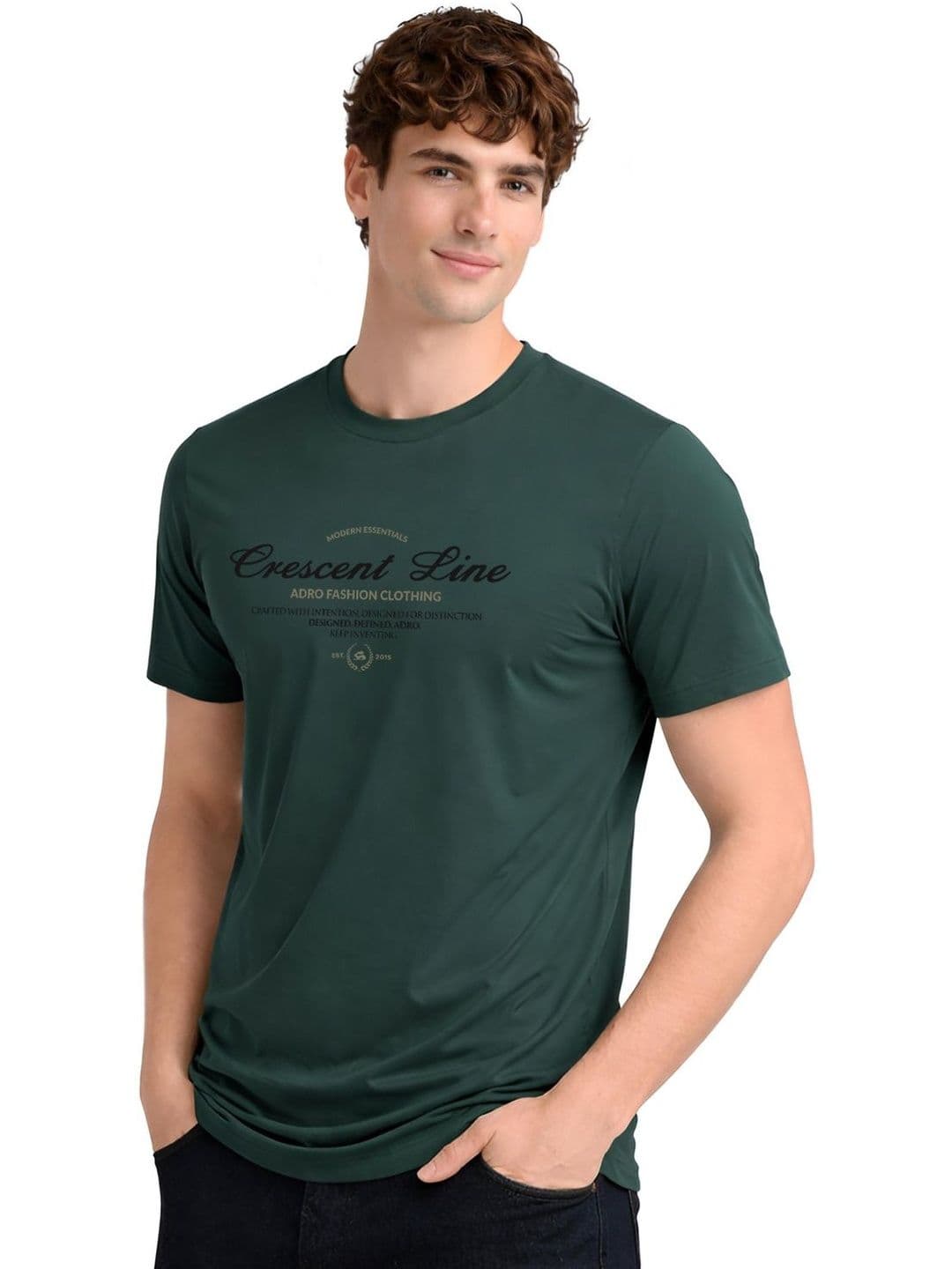 ADRO Men Typography Printed T-shirt thumbnail 2