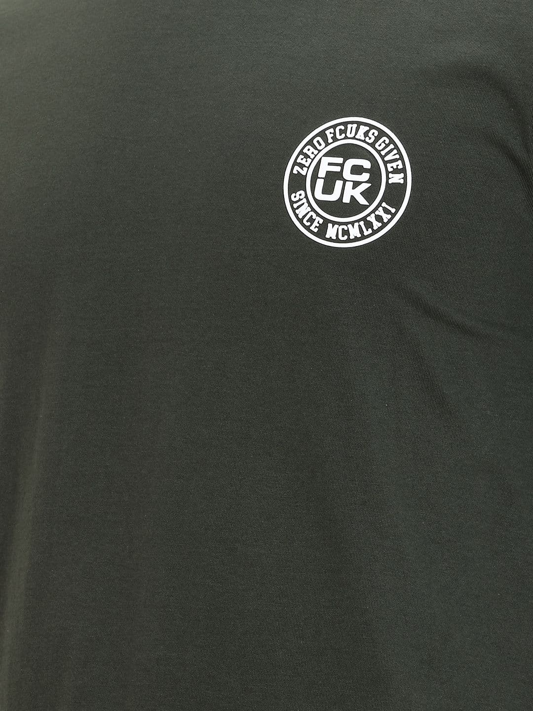 FCUK Round Neck Pure Cotton T-shirt thumbnail 4