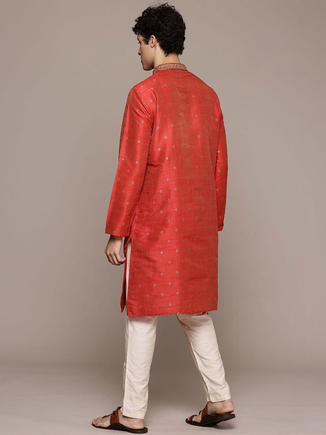 Dincharya Men Ethnic Motifs Kurta thumbnail 7