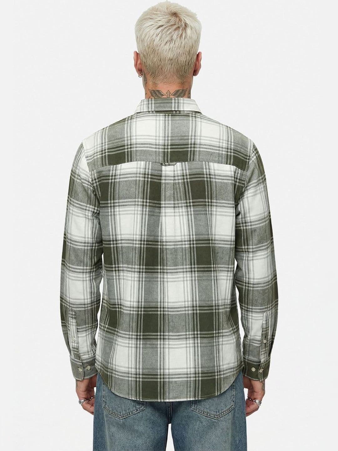 Snitch Men Tartan Checks Checked Casual Shirt thumbnail 4