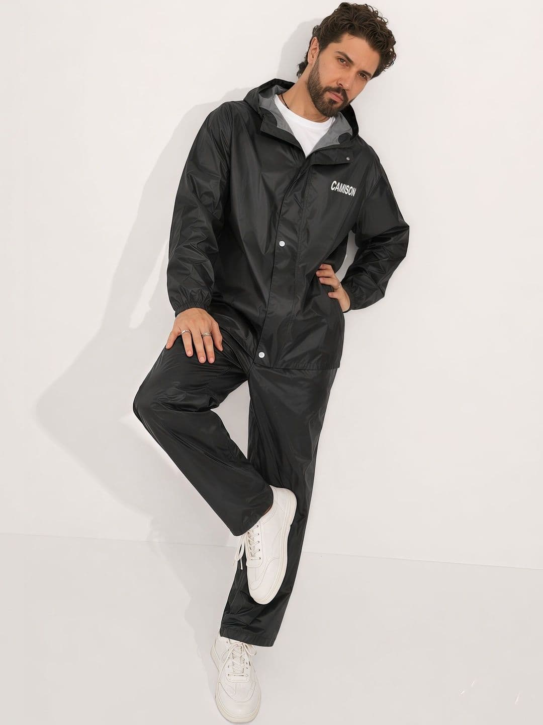 CAMISON Waterproof Hooded Rain Jacket thumbnail 6