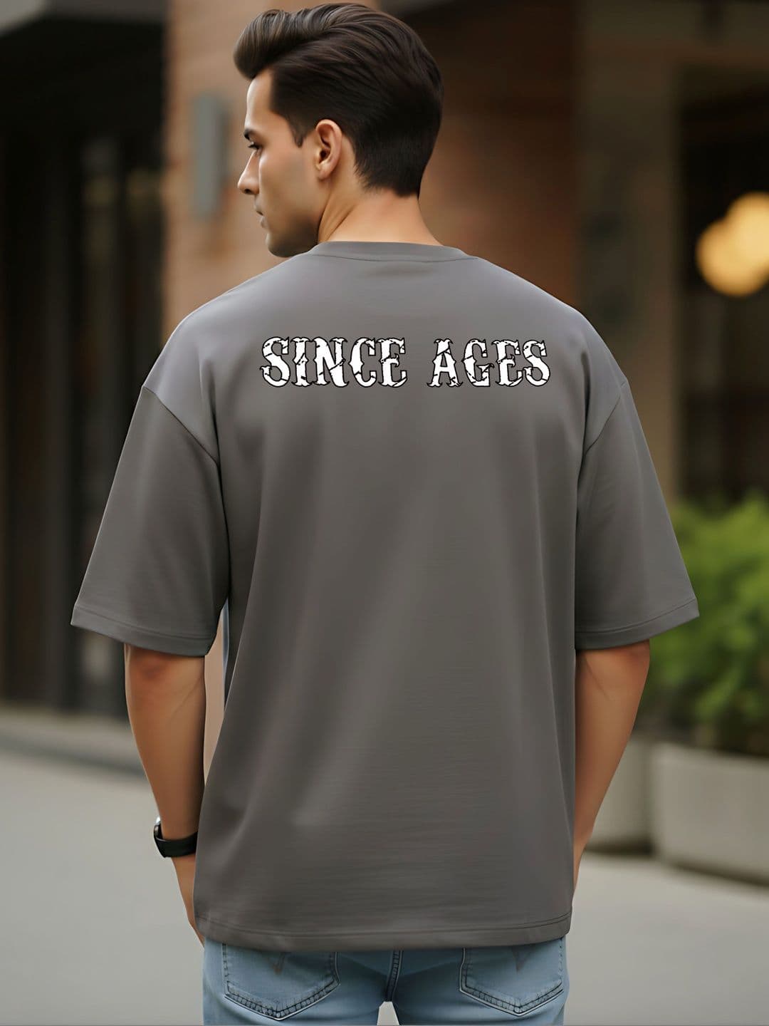 Kook N Keech Men Typography Printed Drop-Shoulder Sleeves T-shirt thumbnail 3