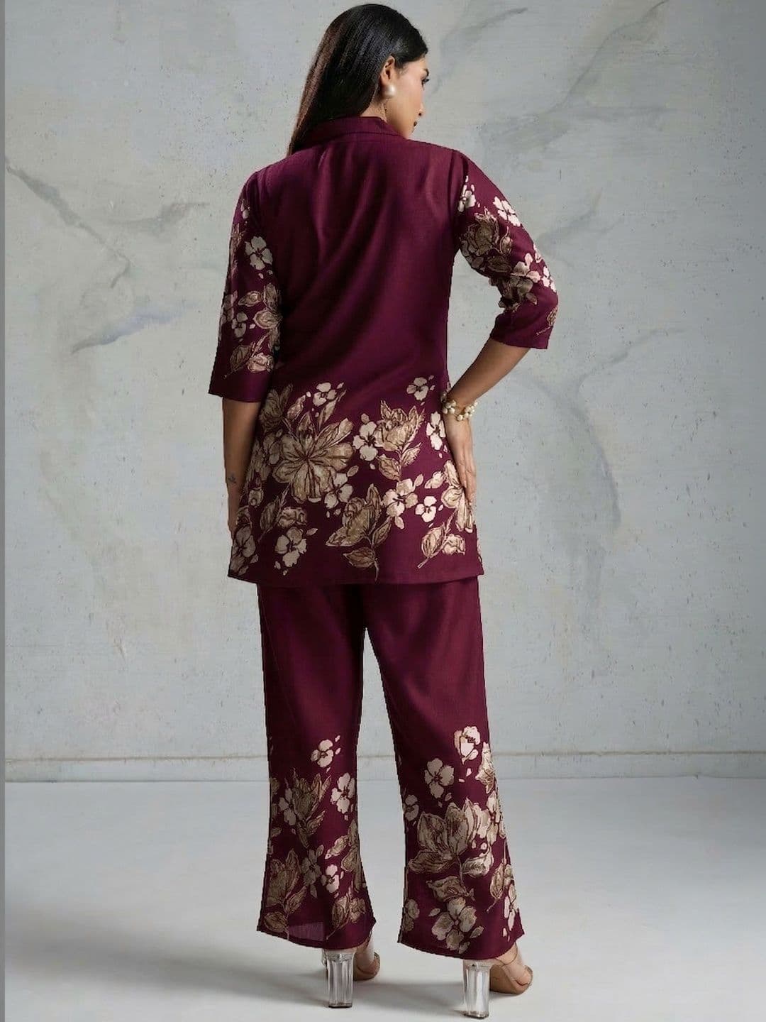 HERE&NOW Floral Printed Tunic with Trousers thumbnail 3