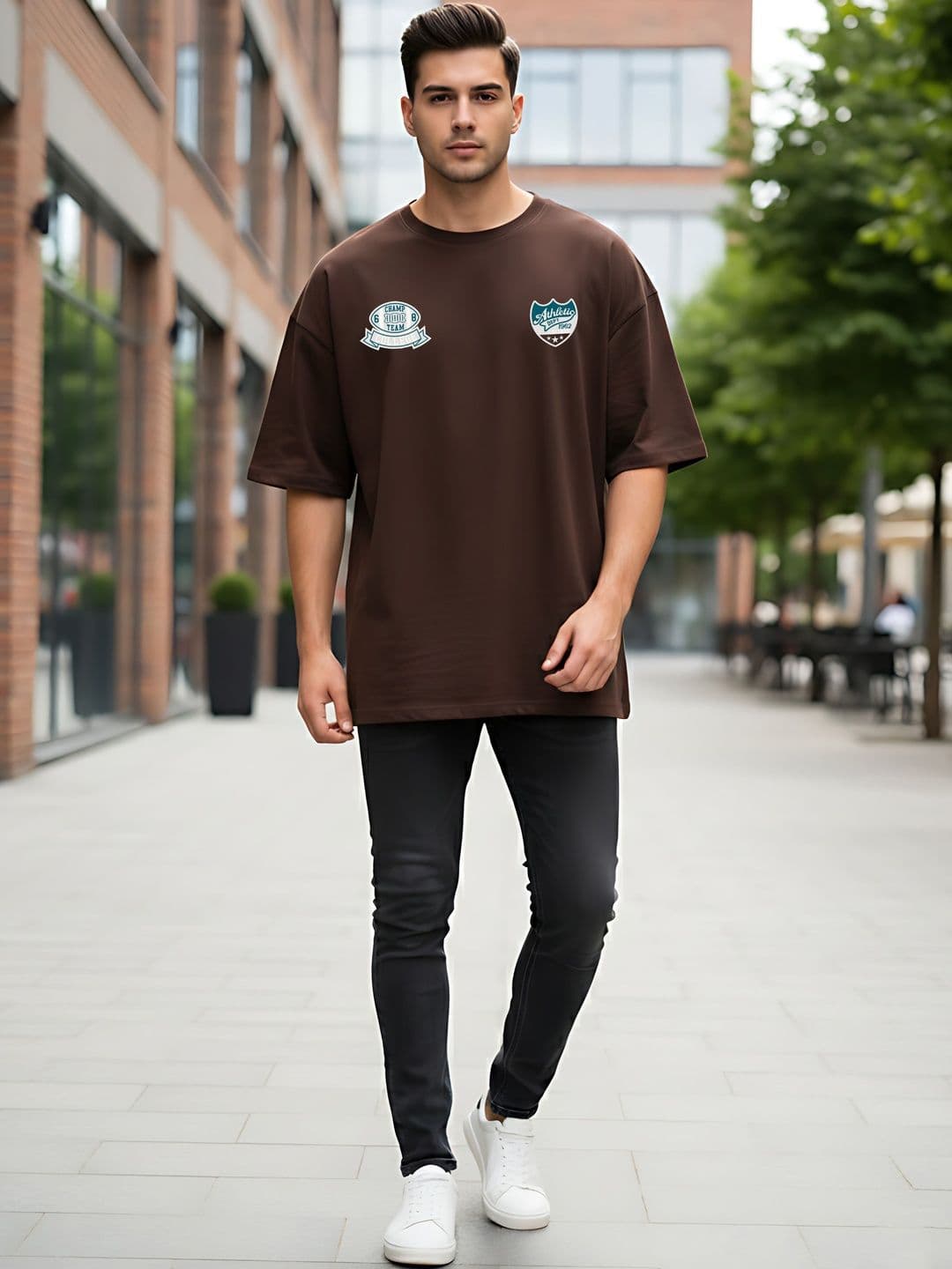 Kook N Keech Men Printed Drop-Shoulder Sleeves T-shirt thumbnail 4