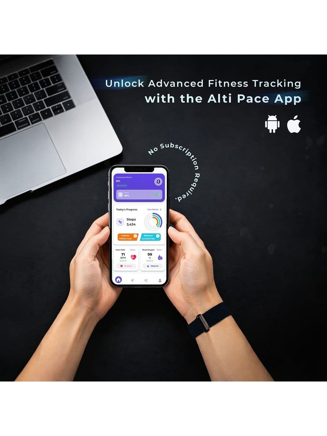 Alti Pace Square Fitness Bands thumbnail 5