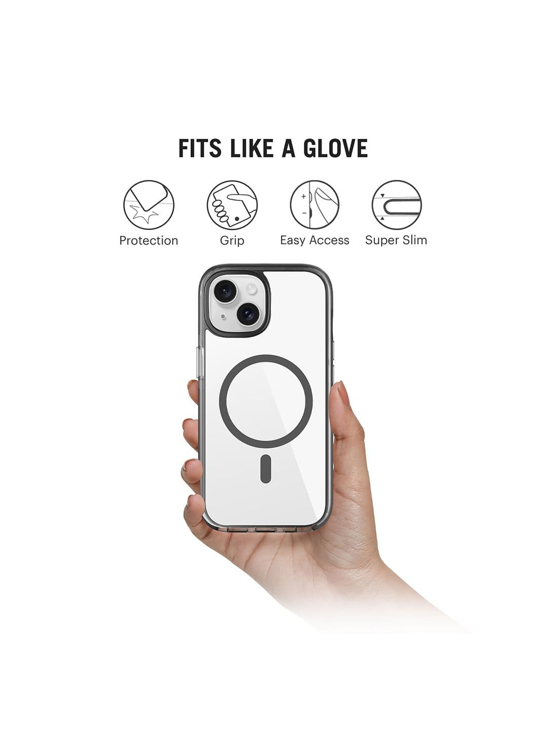 DailyObjects Stride 3.0 Clear MagSafe Phone Case Cover For iPhone 13 thumbnail 4