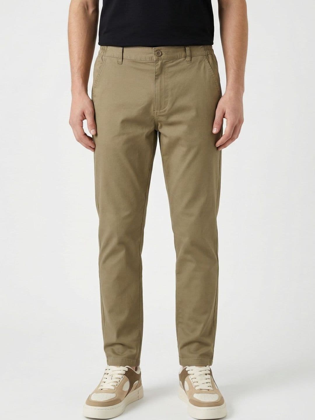 NOBERO Men Straight Fit Chinos Trousers thumbnail 3