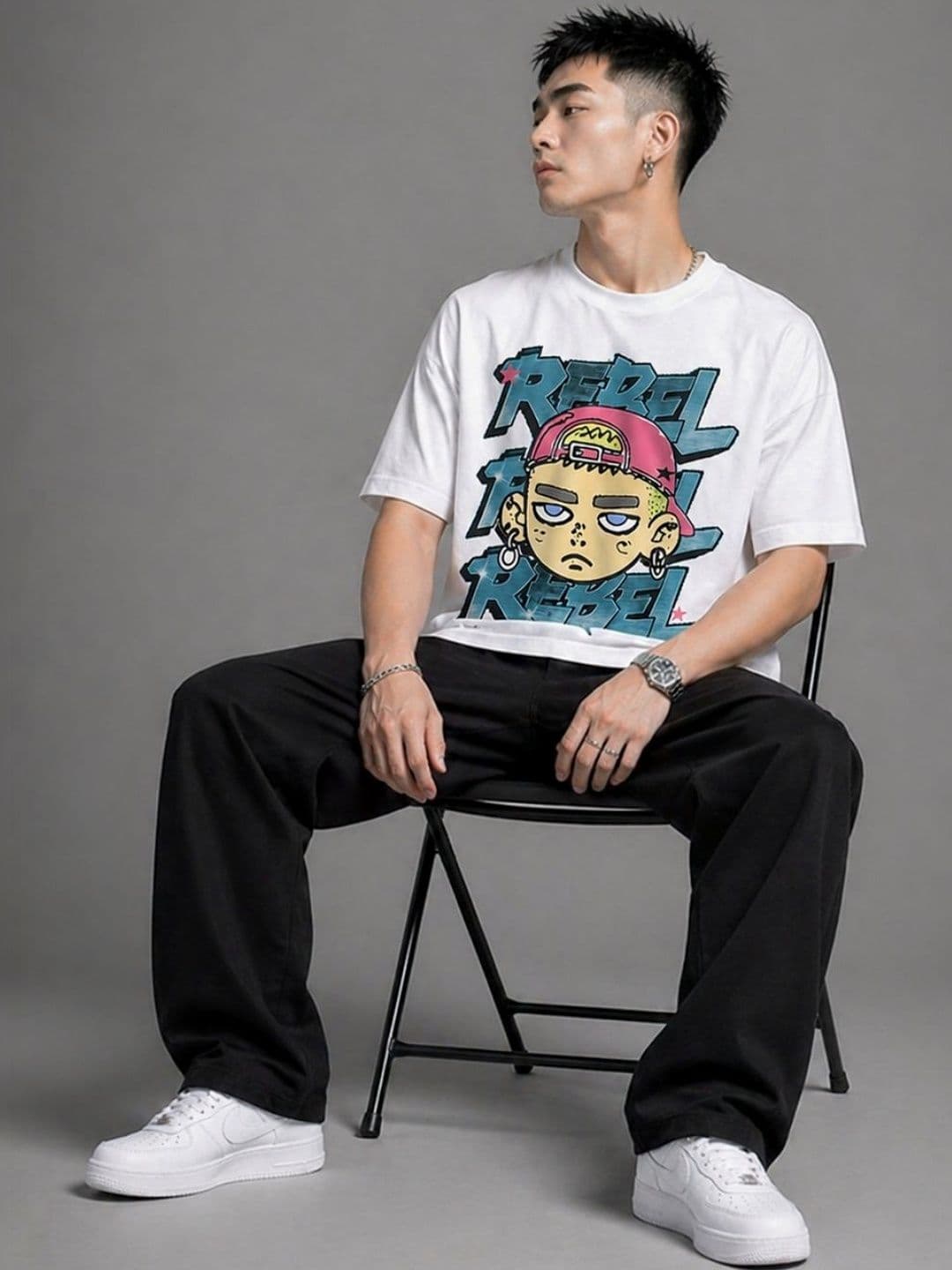 CAPTCHA Men Printed T-shirt thumbnail 5