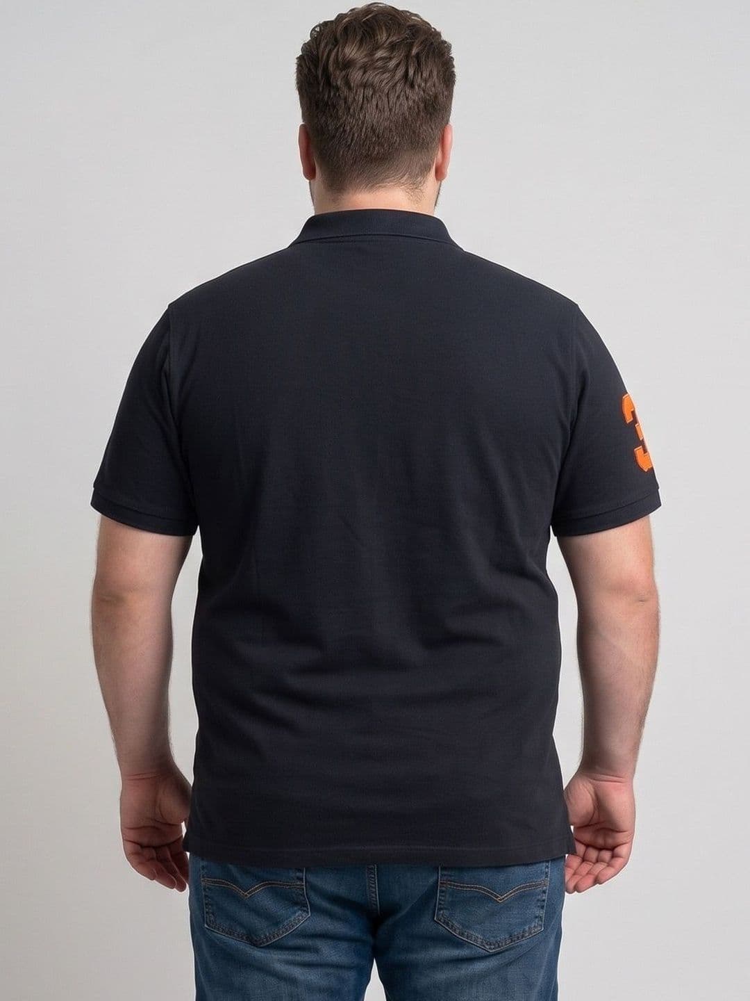 bigbanana Men Plus Size Polo Collar Anti Odour T-shirt thumbnail 4