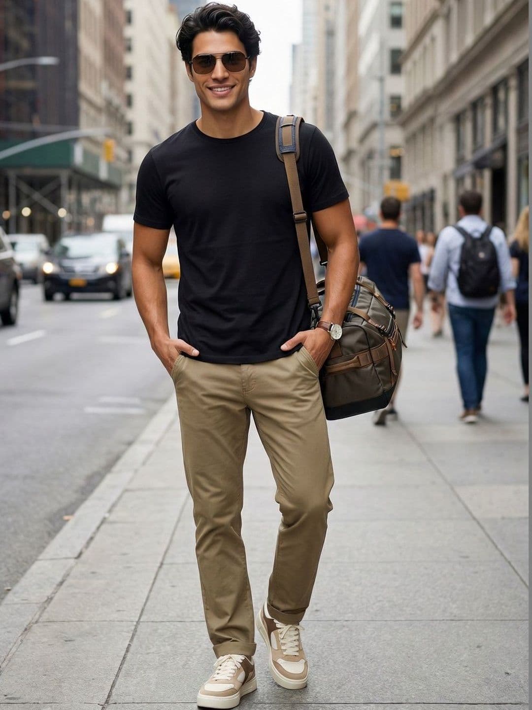 NOBERO Men Straight Fit Chinos Trousers thumbnail 2