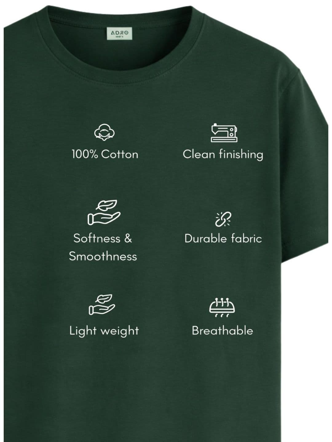 ADRO Men Typography Printed T-shirt thumbnail 3