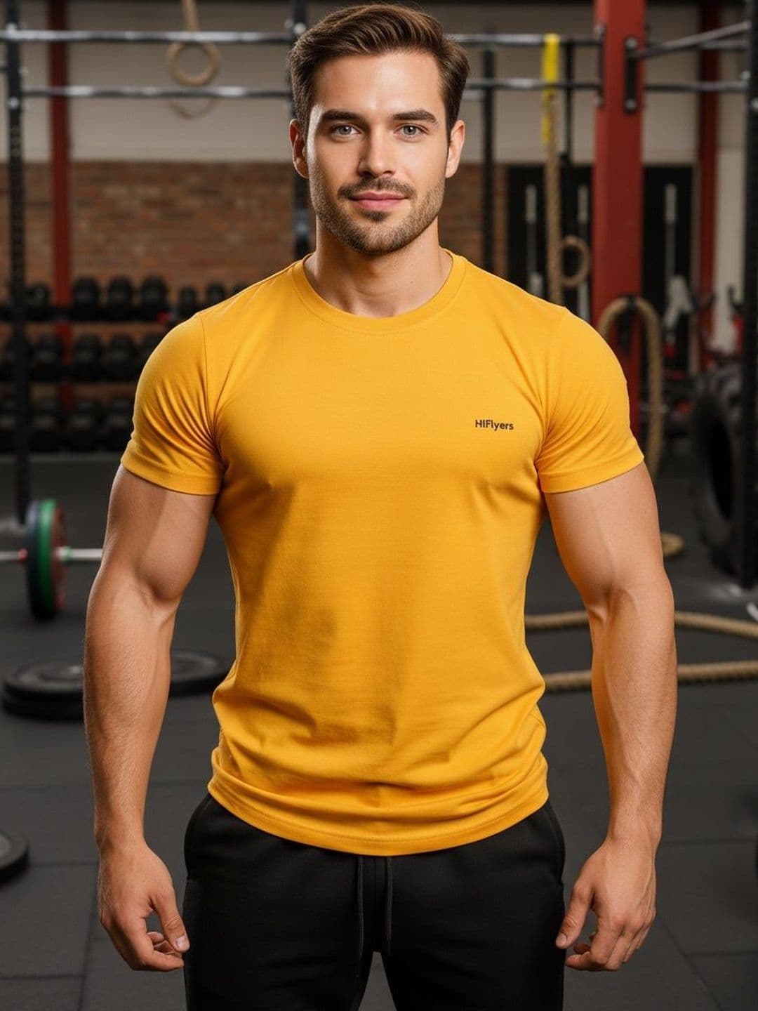 HiFlyers Men Brand Logo T-shirt thumbnail 4
