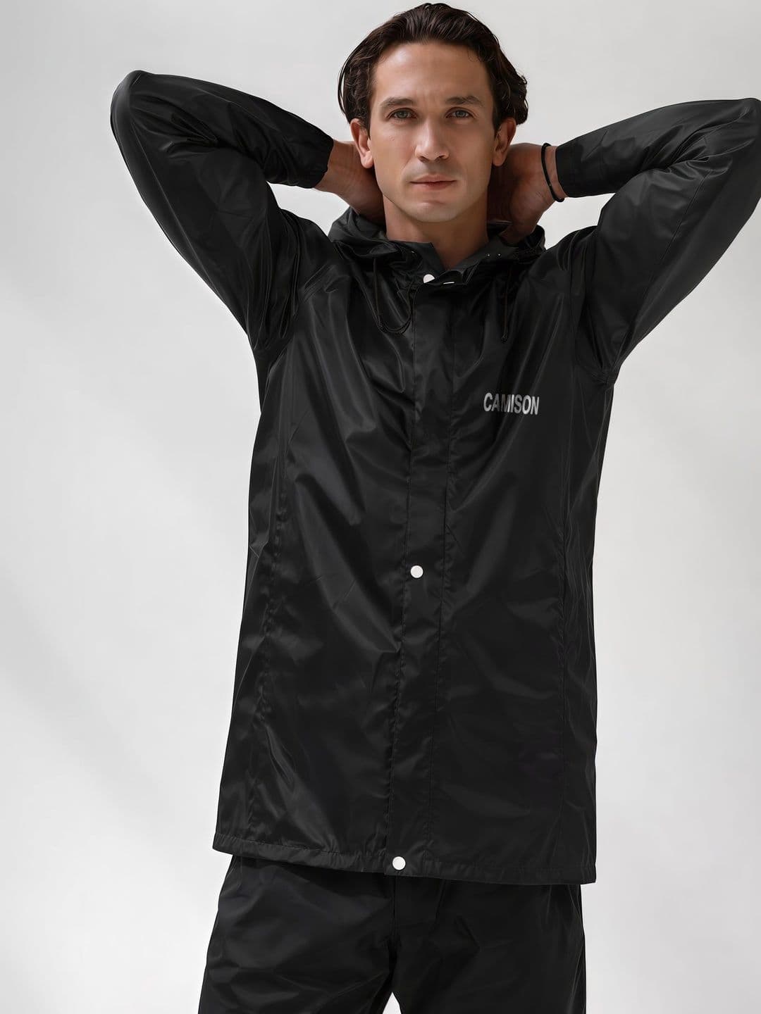 CAMISON Waterproof Hooded Rain Jacket thumbnail 3
