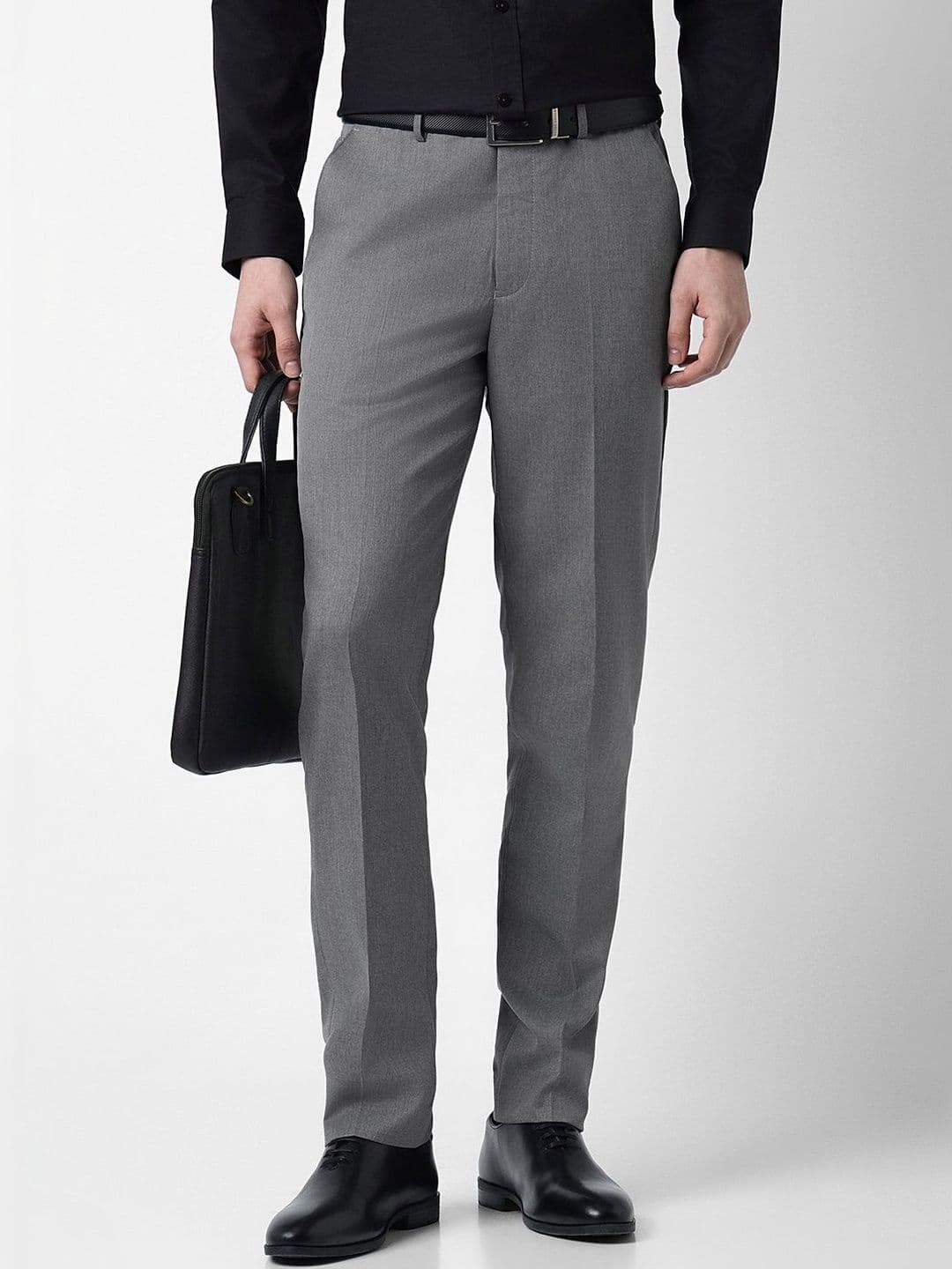 Peter England Men Slim Fit Trousers - view 1