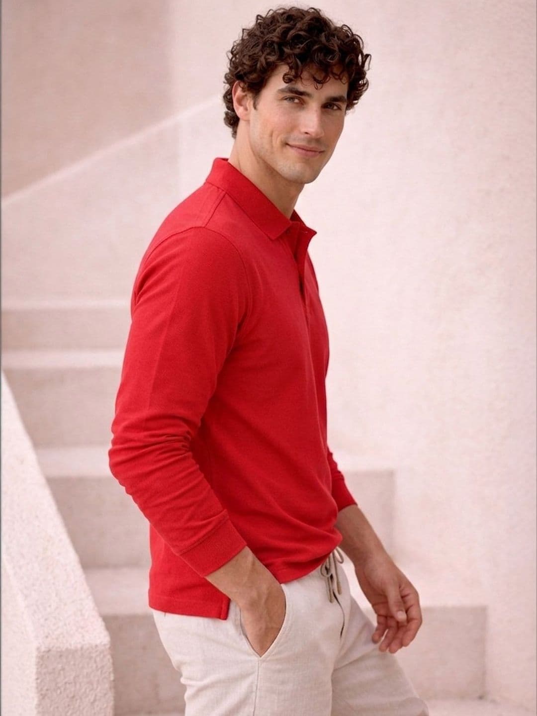 The Roadster Lifestyle Co Cotton Polo Collar T-Shirt thumbnail 2