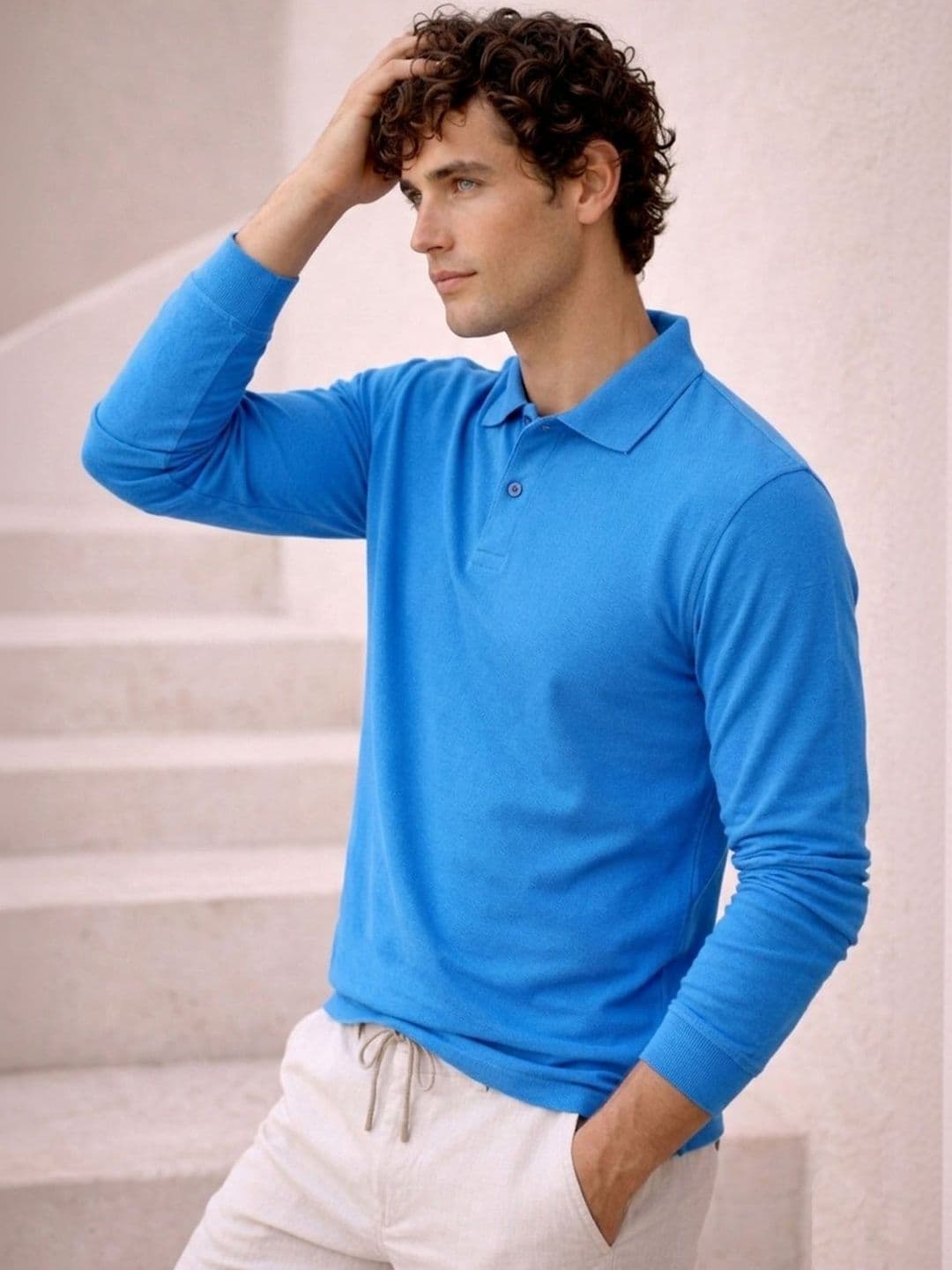 The Roadster Lifestyle Co Cotton Polo Collar T-Shirt thumbnail 4
