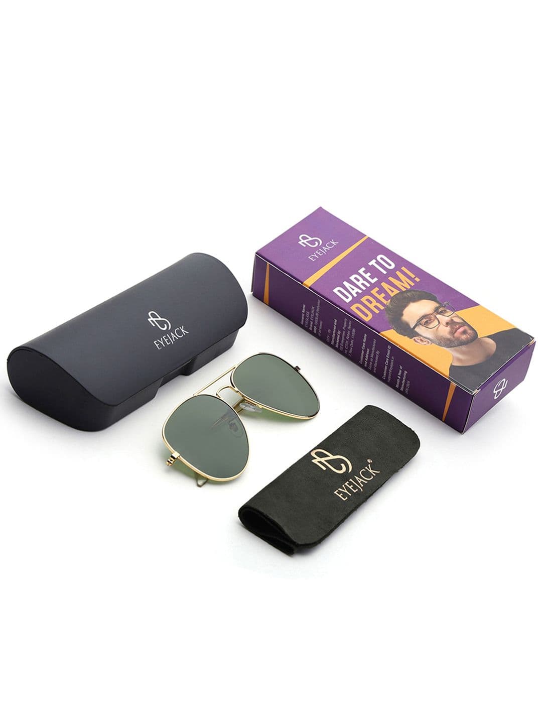 Eyejack by Voyage Unisex Aviator Sunglasses with UV Protected Lens 3025CL981 thumbnail 7