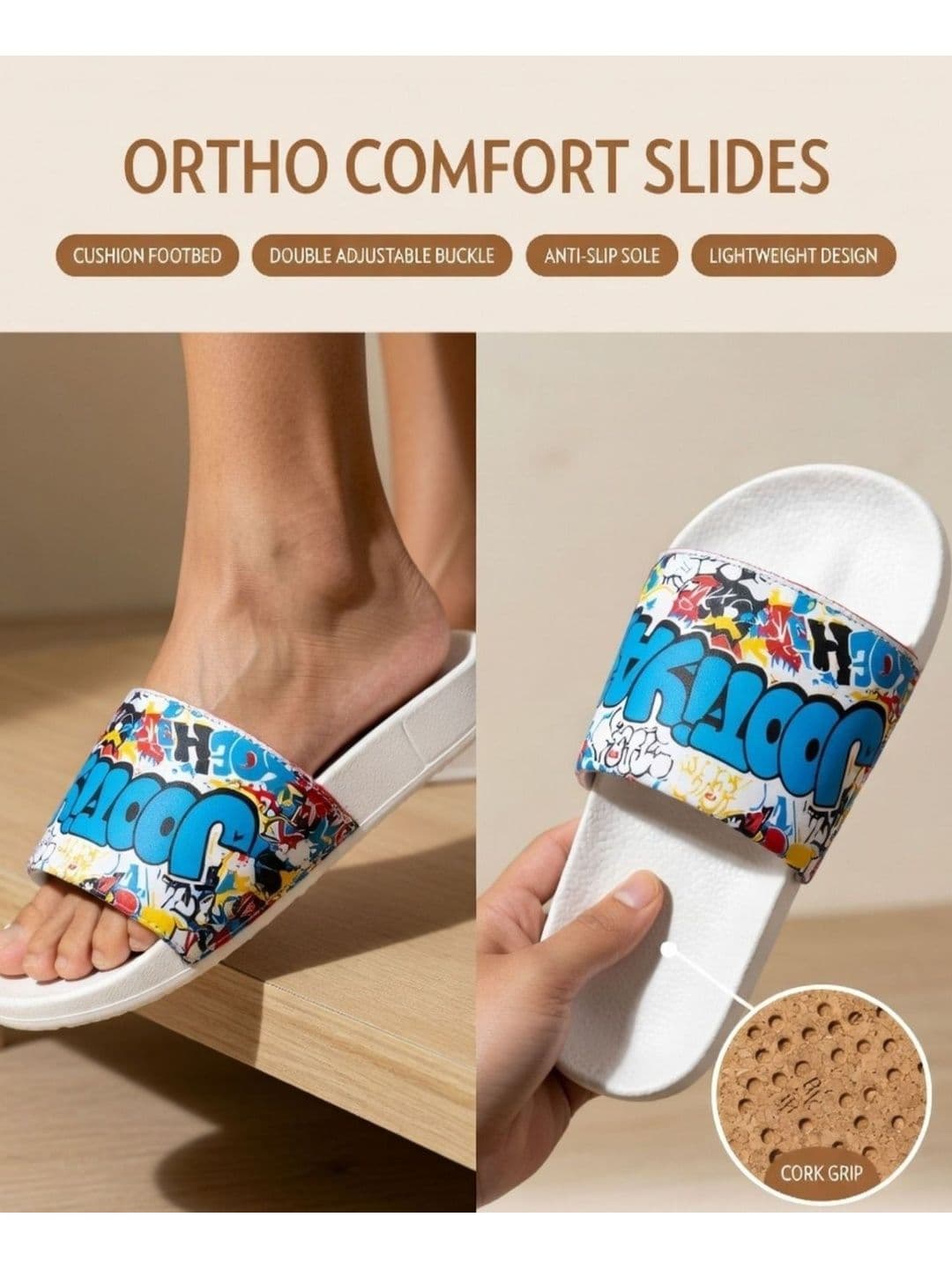 JOOTIYAPA Men Printed Flip Flops Sliders thumbnail 4