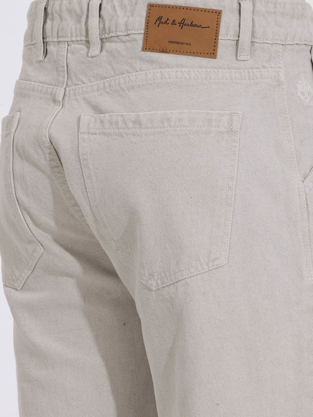 Mast & Harbour Men Light Fade Pure Cotton Jeans thumbnail 6