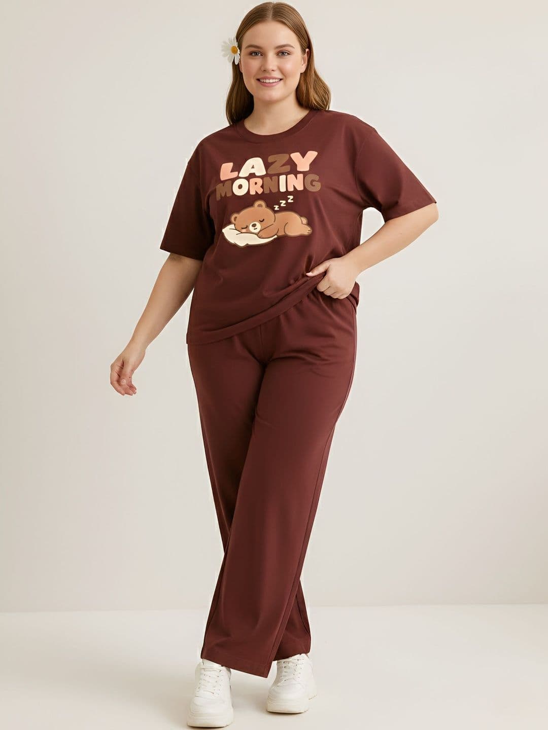 My Swag Cotton Printed T-shirt with Trousers thumbnail 4