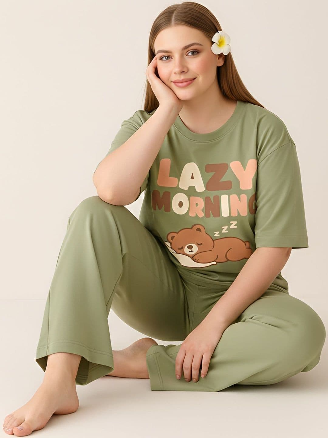 My Swag Cotton Printed T-shirt with Trousers thumbnail 3