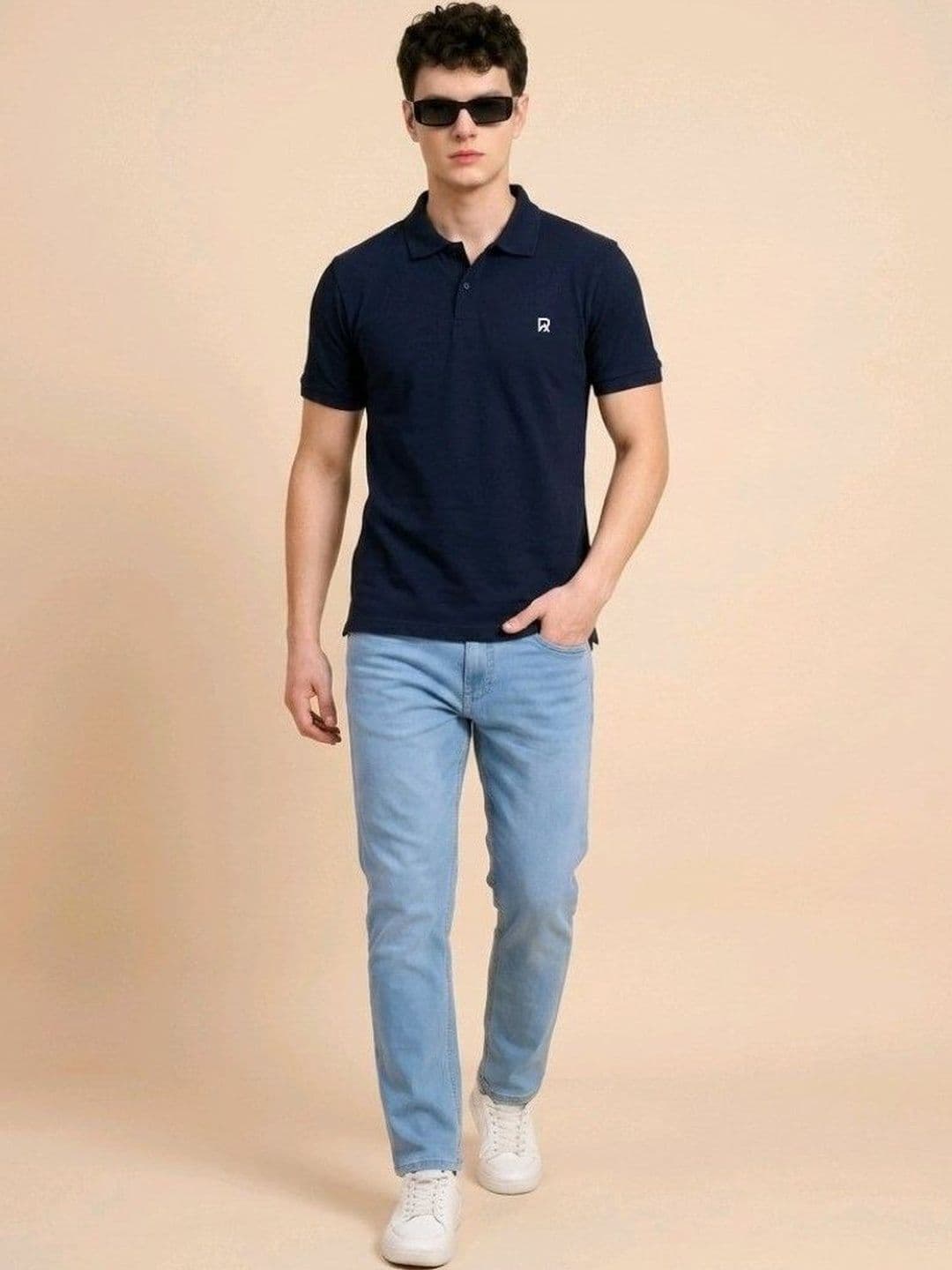 The Roadster Lifestyle Co Cotton Polo Collar T-Shirt thumbnail 3